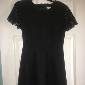 J Crew black lace dress